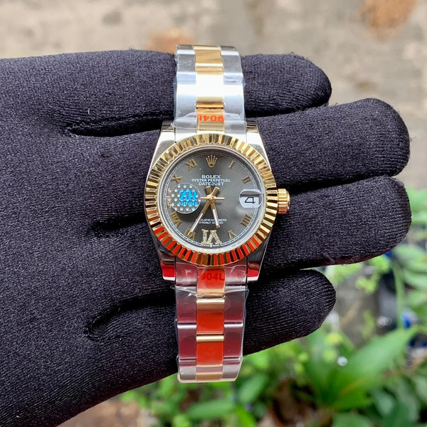 Rolex DateJust Silver-Gold Roman Ladies