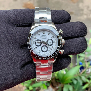 Rolex Daytona Panda White Dial Black Bezel