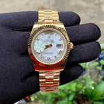 Rolex DaYDate Gold Roman Figure Meteorite Dial Yz
