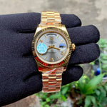 Rolex Day-Date Gold Chain Fluted Bezel YZ