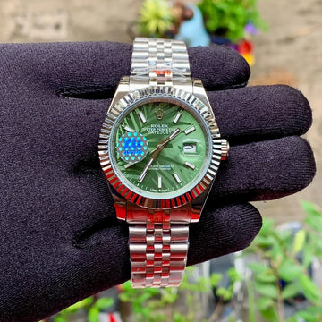 Rolex DateJust Jubile Chain Green ZR