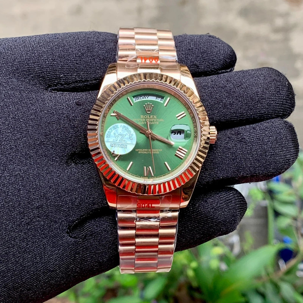 Rolex Day Date RG Green Dial Yz