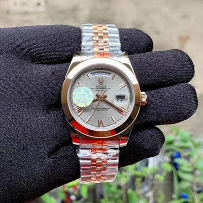 Rolex DayDate Plain Bezel Two-Tone Chain Yz