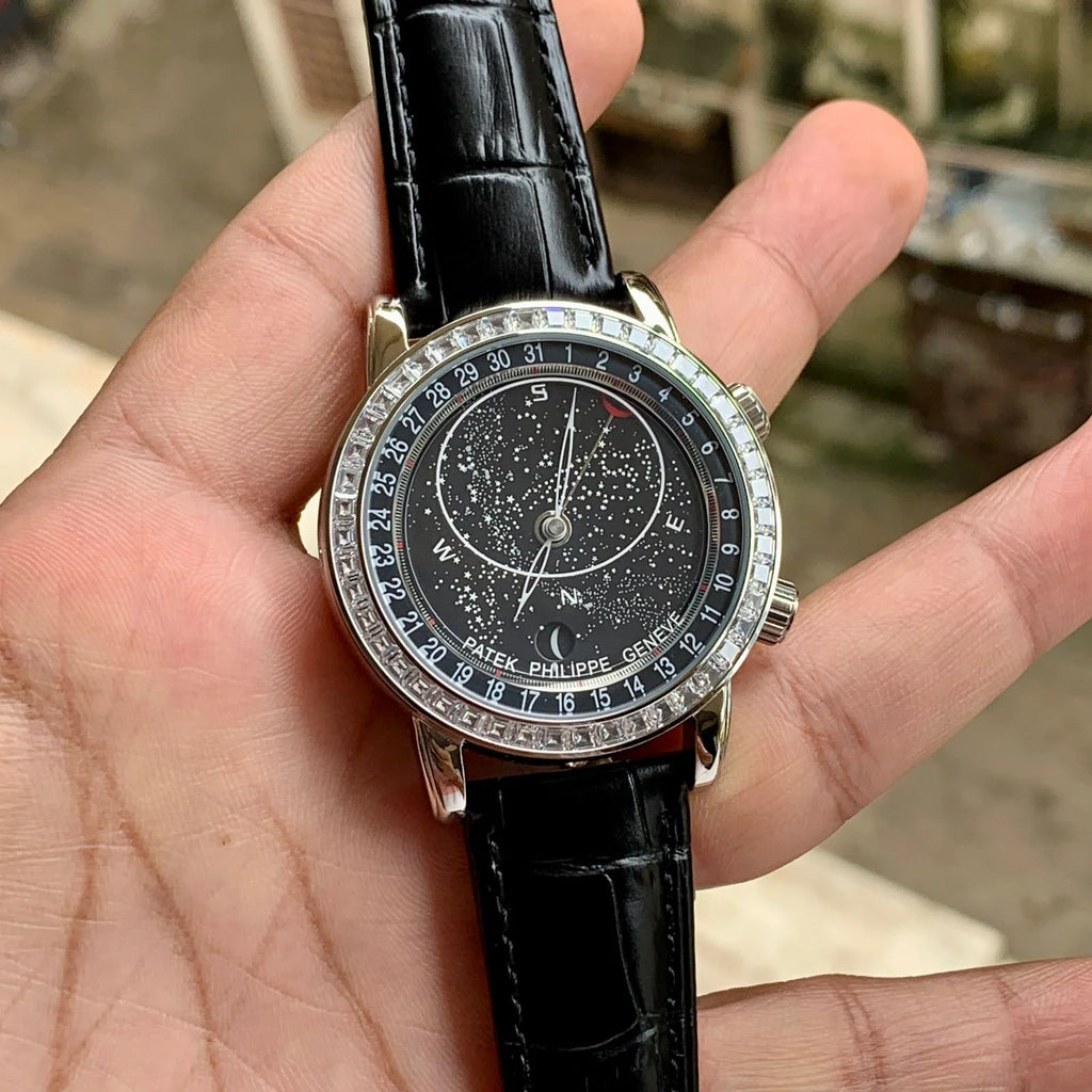 Patek Philippe Calestial Black-Silver Diamond Bezel