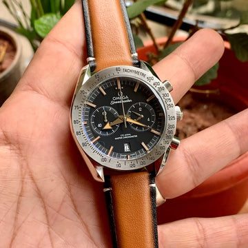 Omega Speedmaster 57 Co-Axial Master Brown Leather
