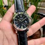 Luminor Panerai Power Reserve Silver-Black Leather
