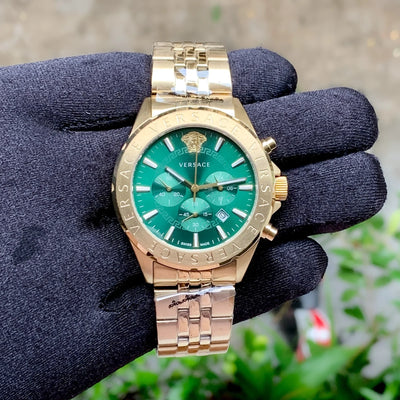 Versace Chronograph Signature Green VEV600619
