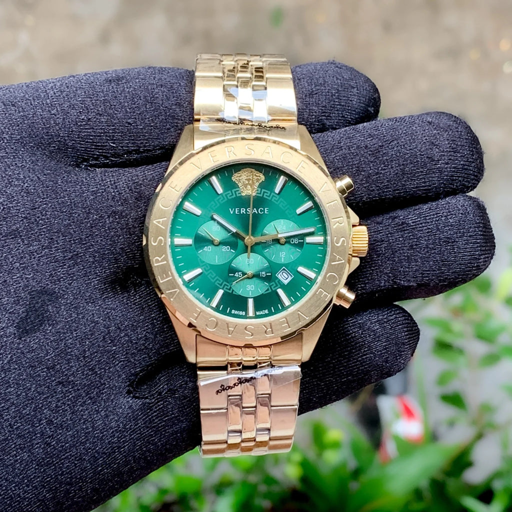 Versace Chronograph Signature Green VEV600619