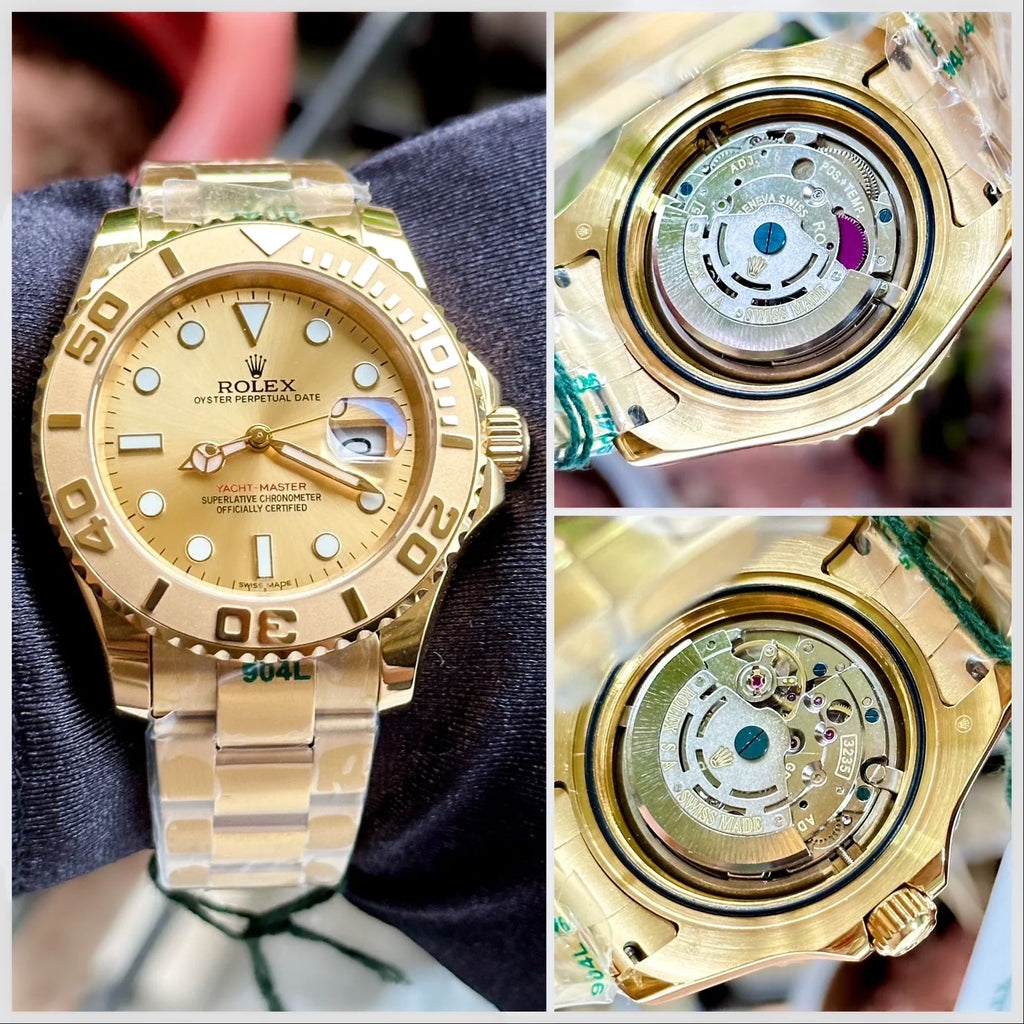 Rolex Yatch Master Yellow Gold Semi ETA