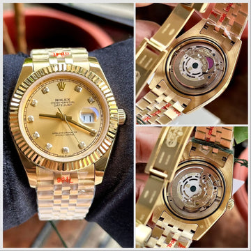 Rolex DateJust Yellow Gold Semi ETA