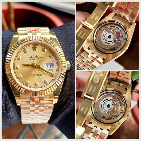 Rolex DateJust Yellow Gold Semi ETA