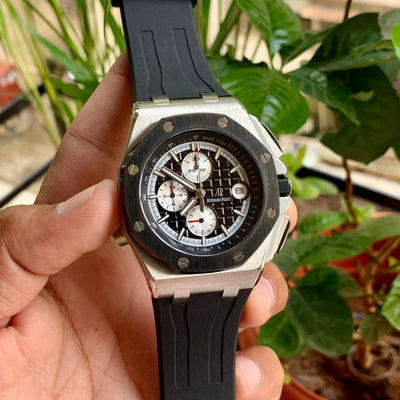 Audemars Piguet OS Black Pattern Dial