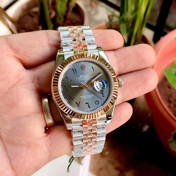 Rolex DateJust Yellow Gold Arabic Dial Semi ETA
