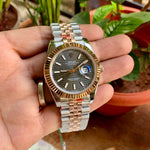 Rolex DateJust RG Bezel Motif Dial Semi ETA