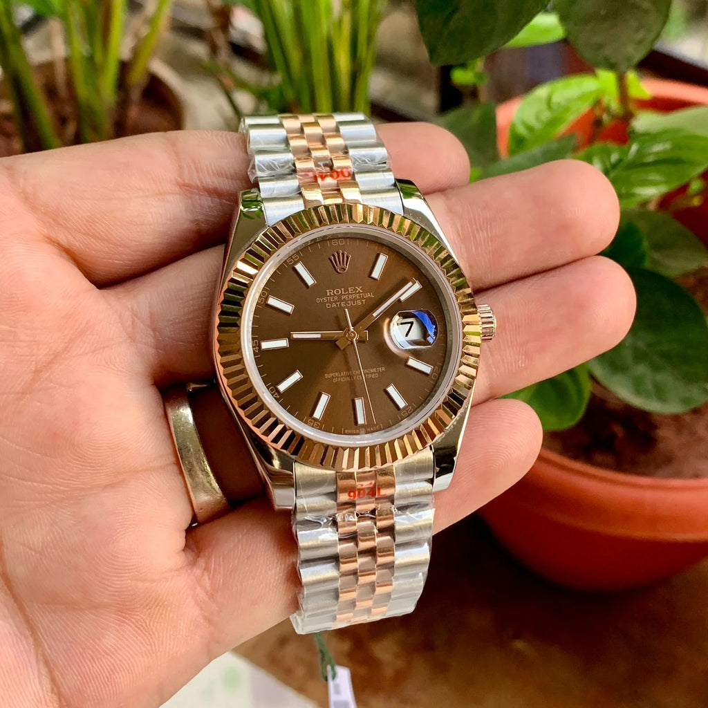Rolex DateJust RG Plain Figure Semi ETA