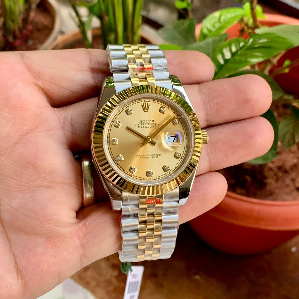 Rolex DateJust Oyster Diamond Figure Semi ETA