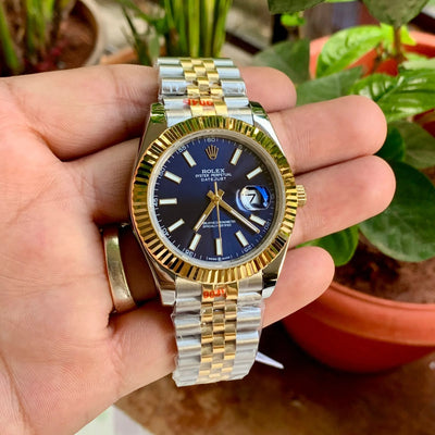 Rolex DateJust Blue Dial Semi ETA