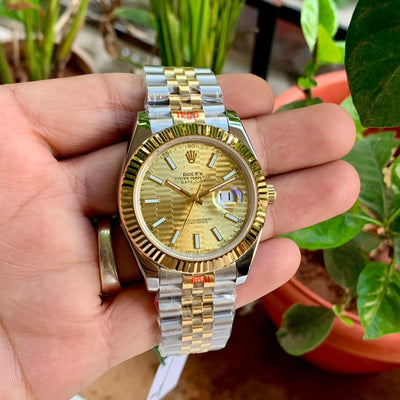 Rolex DateJust Champagne Dial Jubilee Semi ETA