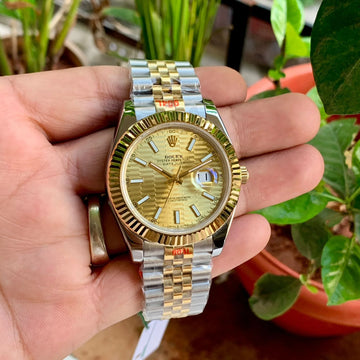 Rolex DateJust Champagne Dial Jubilee Semi ETA