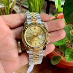 Rolex DateJust Champagne Dial Jubilee Semi ETA