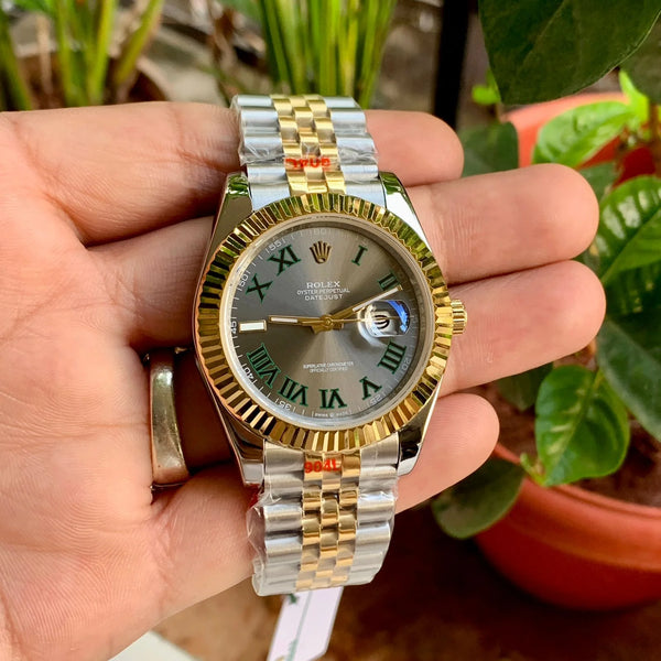 Rolex DateJust Wimbledon Roman Jubilee Semi ETA