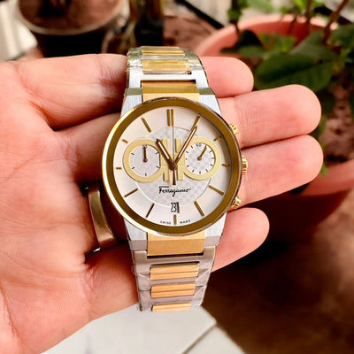 Ferragamo Sapphire Chronographs SFME00821 Two Tone