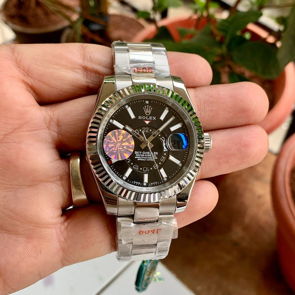 Rolex Sky-Dweller Oyster Silver-Black Dial