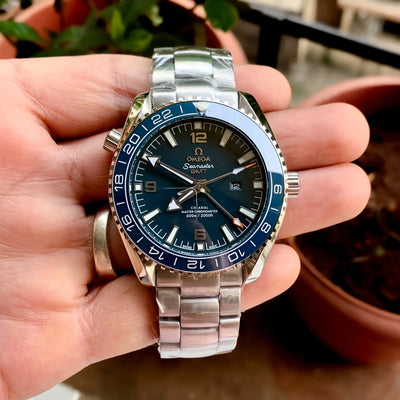 OMEGA Seamaster Planet Ocean Good Planet B/W GMT
