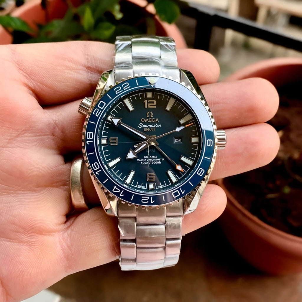 OMEGA Seamaster Planet Ocean Good Planet B/W GMT