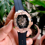 Hublot Big Bang Sang Bleu 3 Rose Gold Quartz