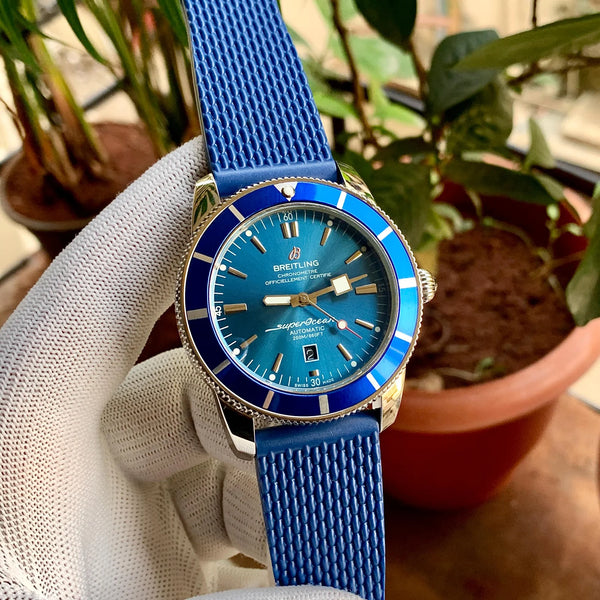 Breitling SuperOcean Heritage Full Blue Chain