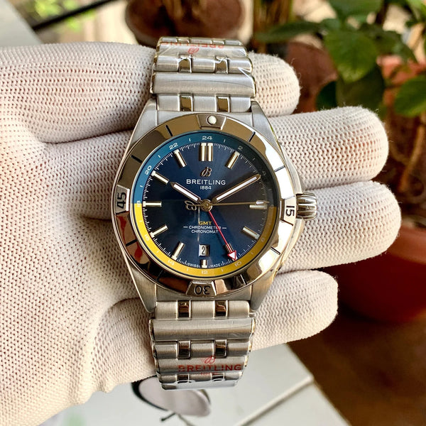 Breitling Chronomat GMT-40 Yellow-Blue