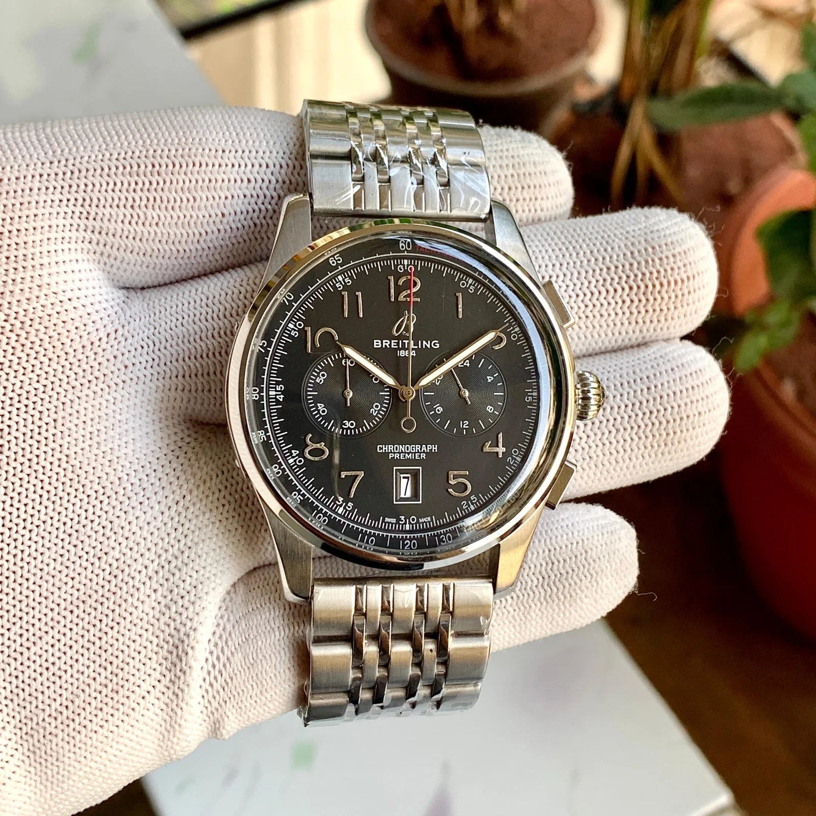 Breitling Premier B01 Chronograph Silver-Black