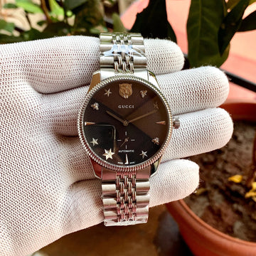 Gucci G-Timeless YA126353 Silver Back Open