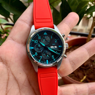 IWC Top-Gun Chronograph Red-Silver Bezel