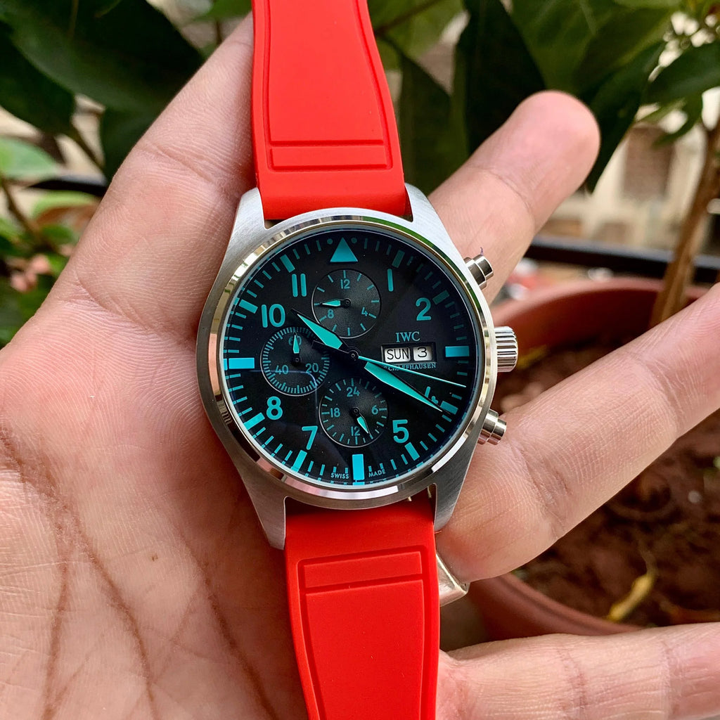 IWC Top-Gun Chronograph Red-Silver Bezel