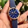 ساعة كرونوغراف بايلوت من IWC بمينا أزرق IW RG