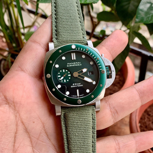 Luminor Panerai Submersible QuarantaQuattro ESteel Verde Smeraldo