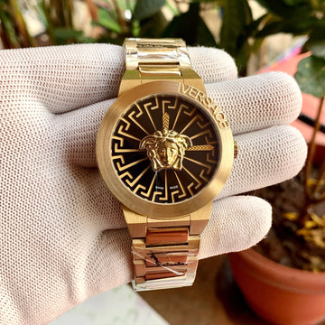 Versace Medusa Infinite Black-Full Gold