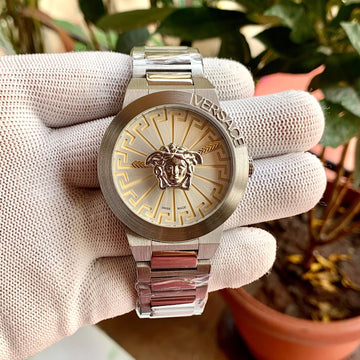 Versace Medusa Infinite Silver Quartz