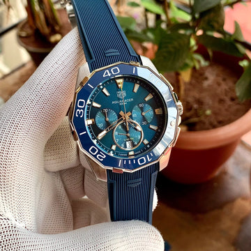 Tag Heuer Aqua Chrono Fiber Blue