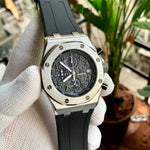 Audemars Piguet RO Chronograph Silver Bezel Case Quartz