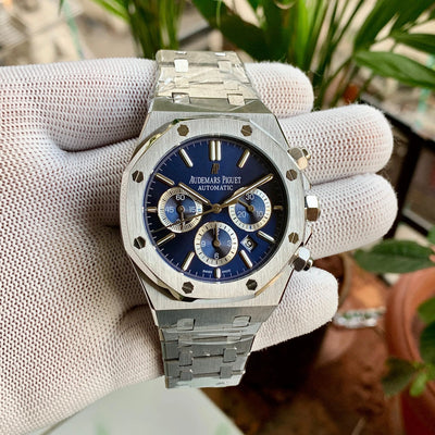 Audemars Piguet Chronograph Blue Auto Back Open