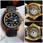 Rolex Yatch Master Black-Gold Semi Swiss