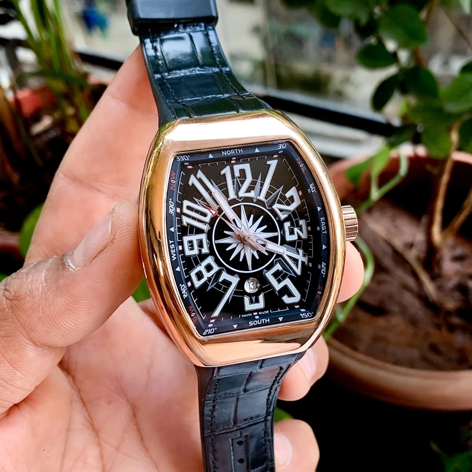 Franck Muller Vanguard Yachting Black RG Automatic