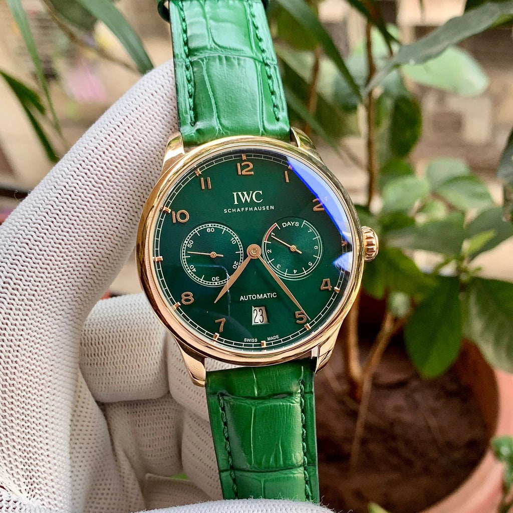 IWC Portugieser IWC500 Green Dial & Strap