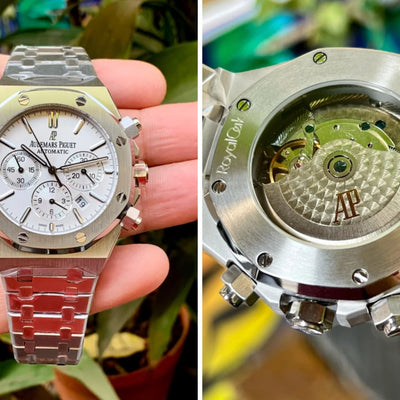 Audemars Piguet Chronograph White Auto Back Open