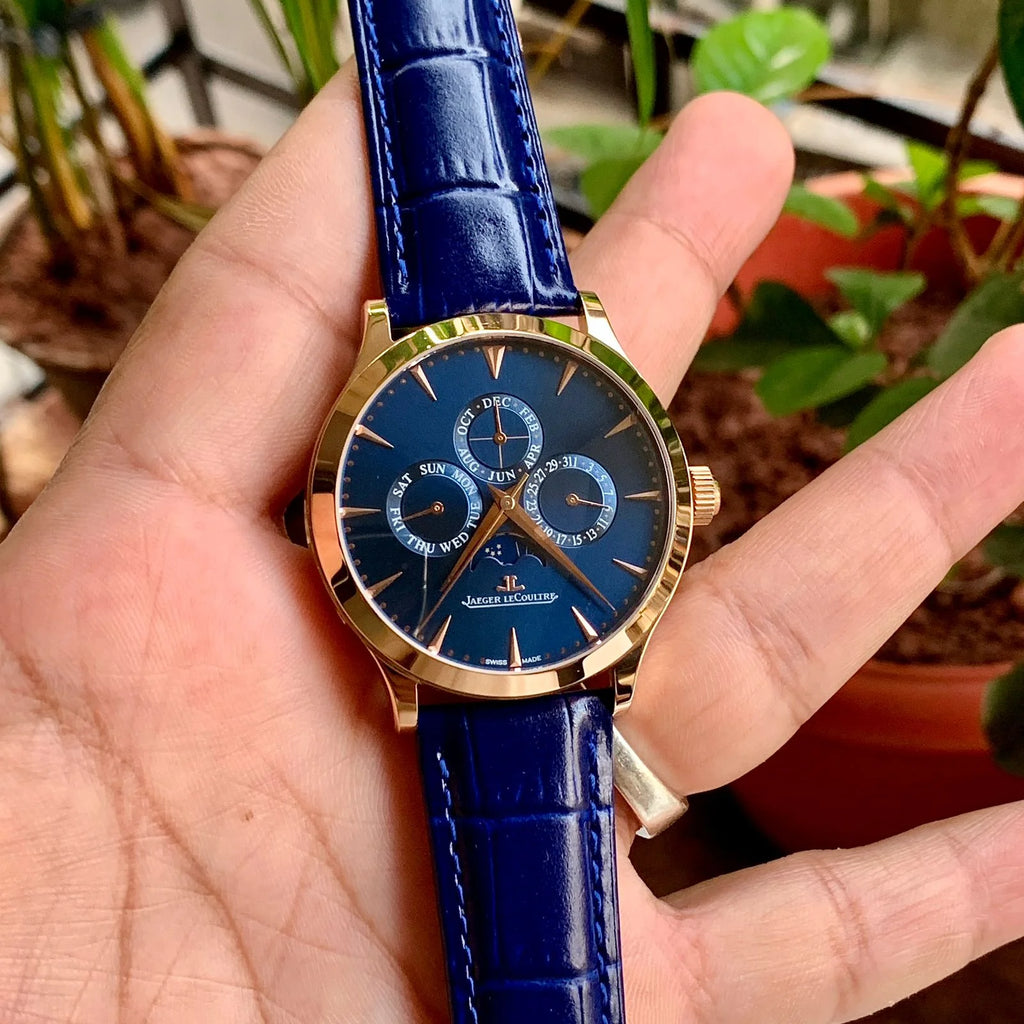 Jager Le-Couture Calender Blue RG