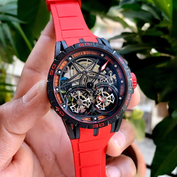 Roger Dubuis Excalibur Spyder Pirelli Dual Engine Red