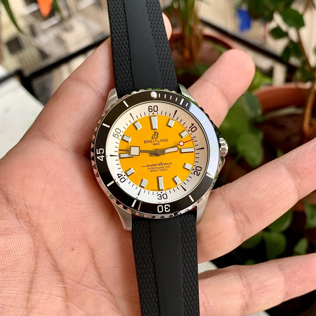 Breitling SUPEROCEAN 42 A17375211 Yellow Dial